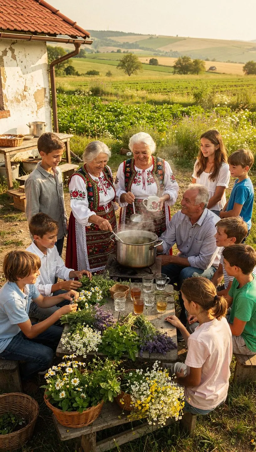 Különböző ízesítésű gyógynövény teák csészékben, gőzölögve.